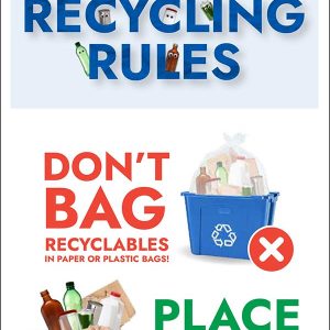 Cover of OCRRA's Recycling Rules brochure