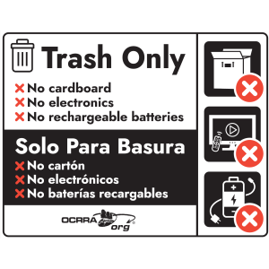 Trash Only Decal